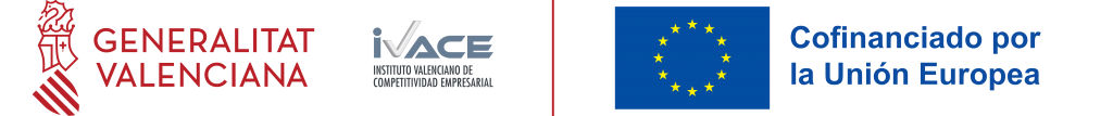 Logotipos del IVACE y emblema de la Unión Europea (FEDER)